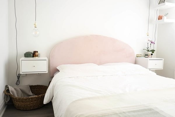 pink girls bedroom accent