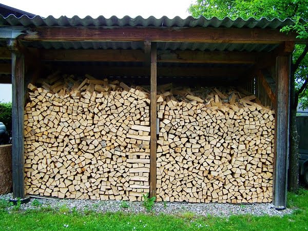 firewood shed columns