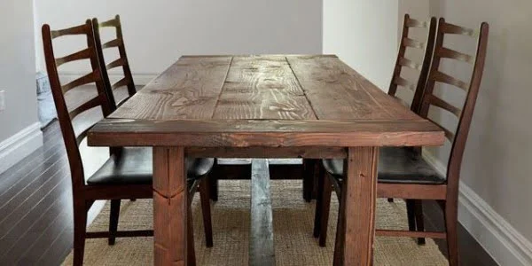 long narrow dining table