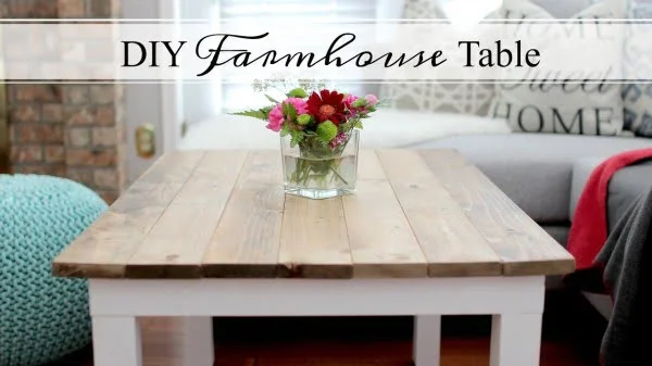 white farmhouse dining table