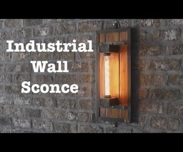 Industrial Style Wall Sconces welding project