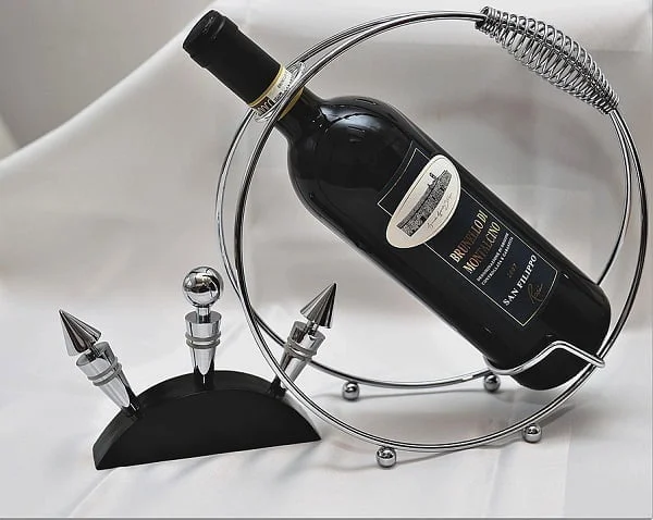 wine bottle holder welding project