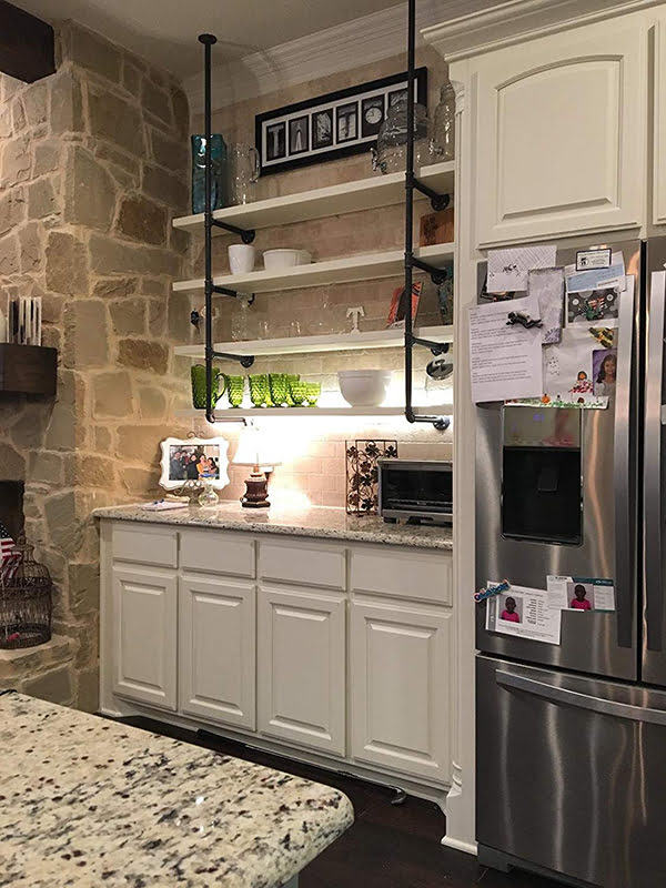 floating kitchen shelf