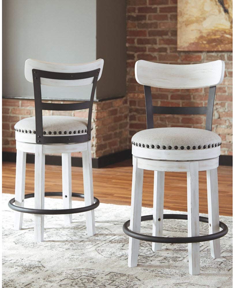 Swivel bar stools with back