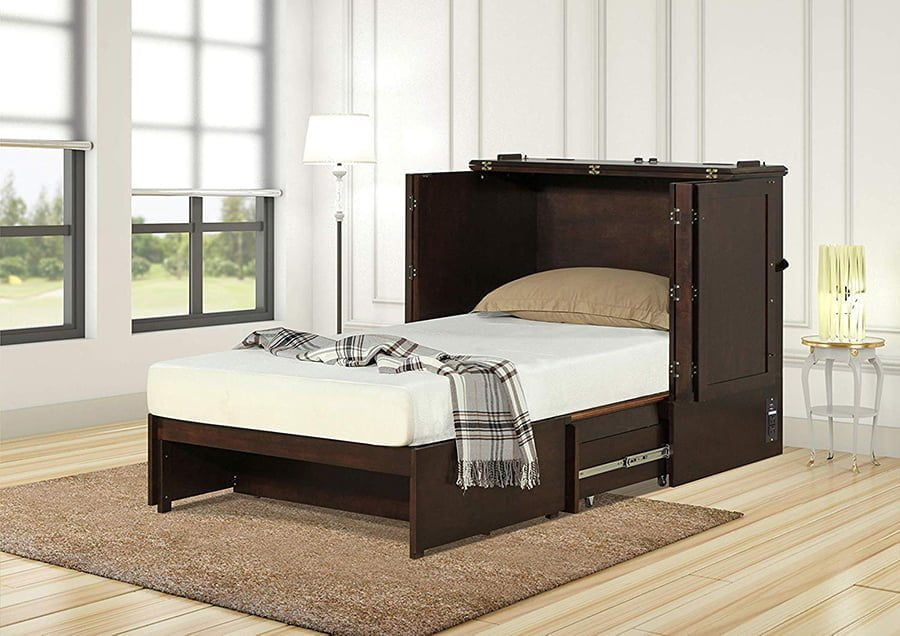 clearwater twin murphy bed with mattress