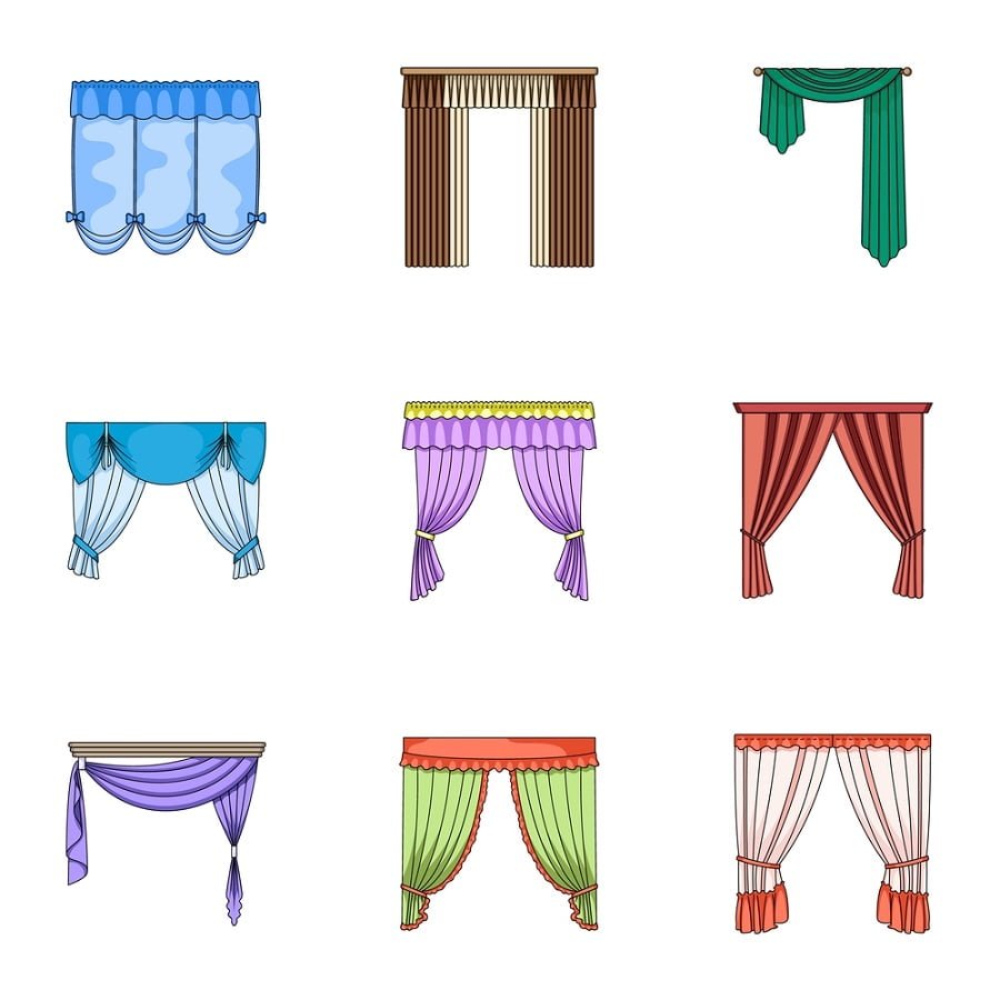 types of curtains