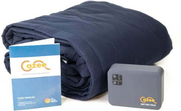 Throw Heated Blanket With Power Bank,59