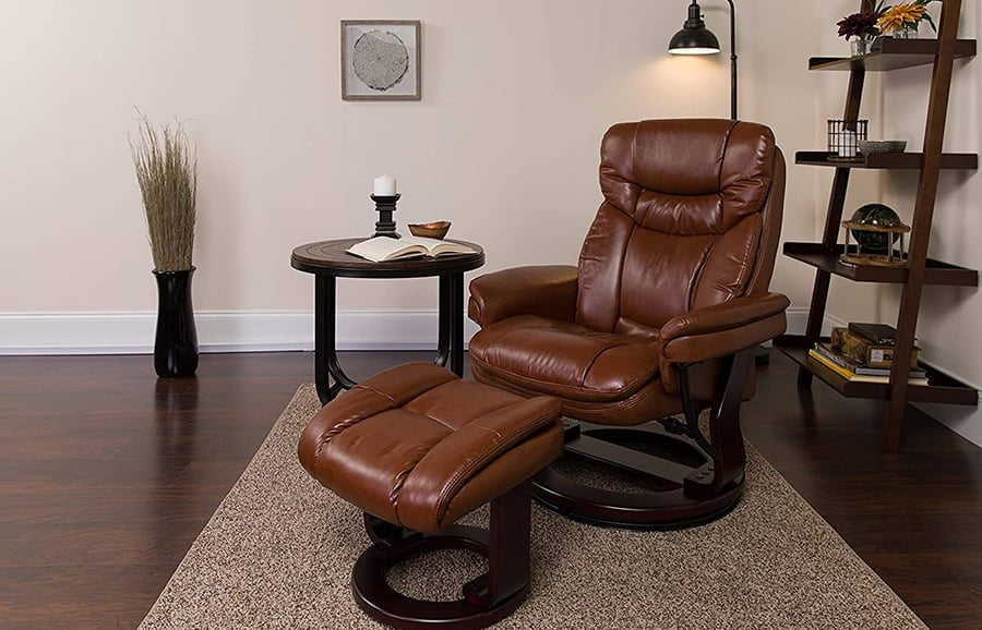 Brown Leather Recliner