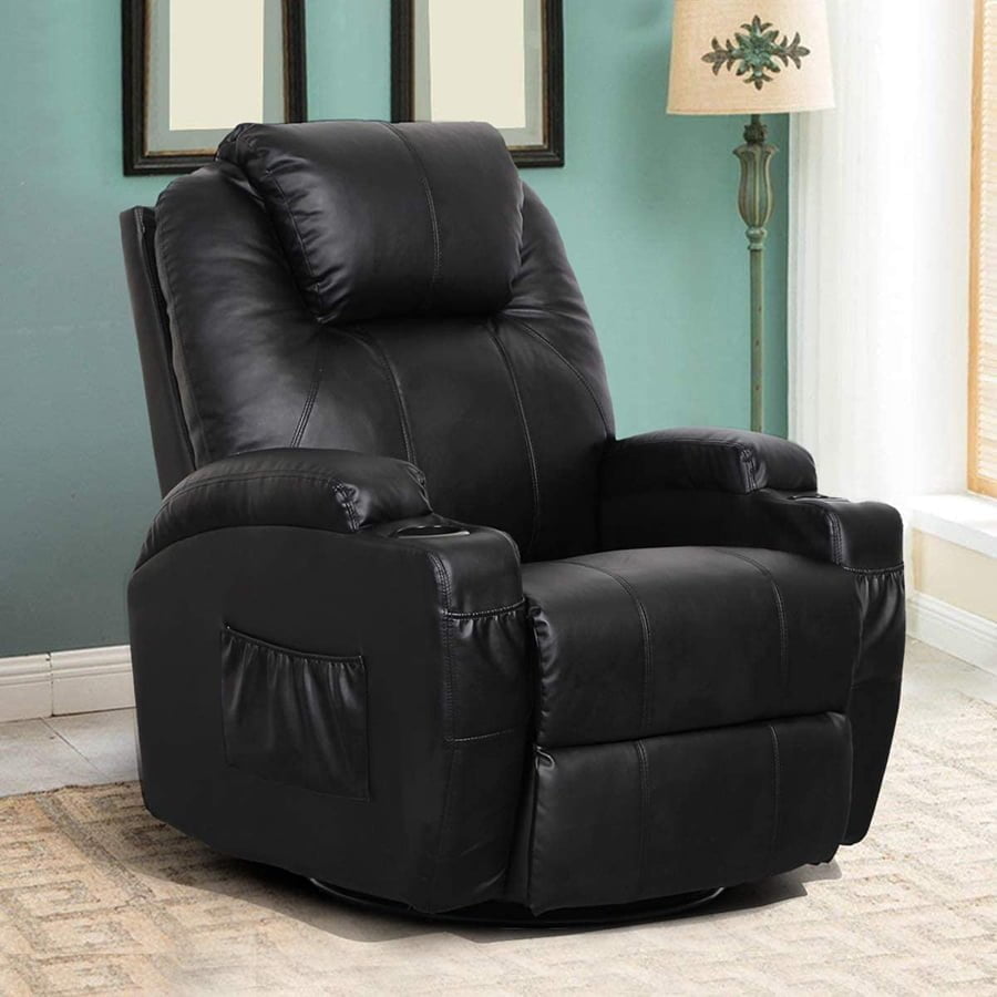 Leather Swivel Recliner