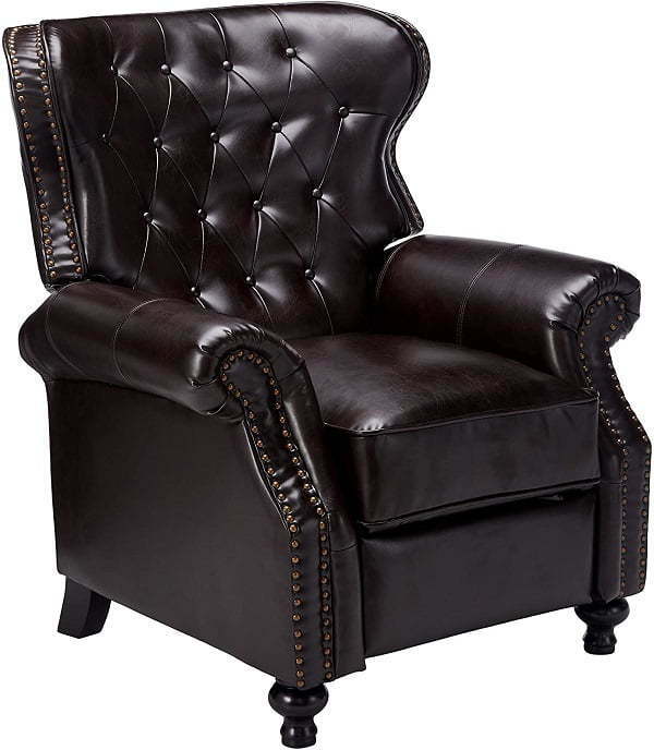 leather reading chair