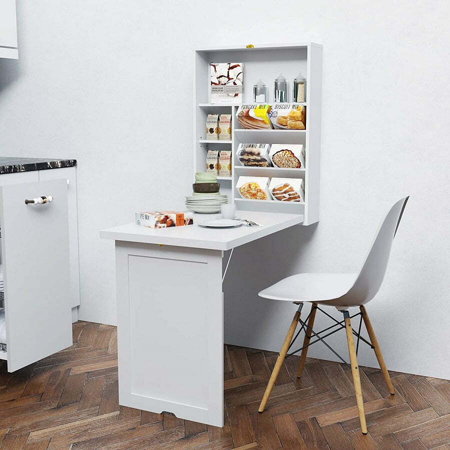 modern folding wall mounted dining table