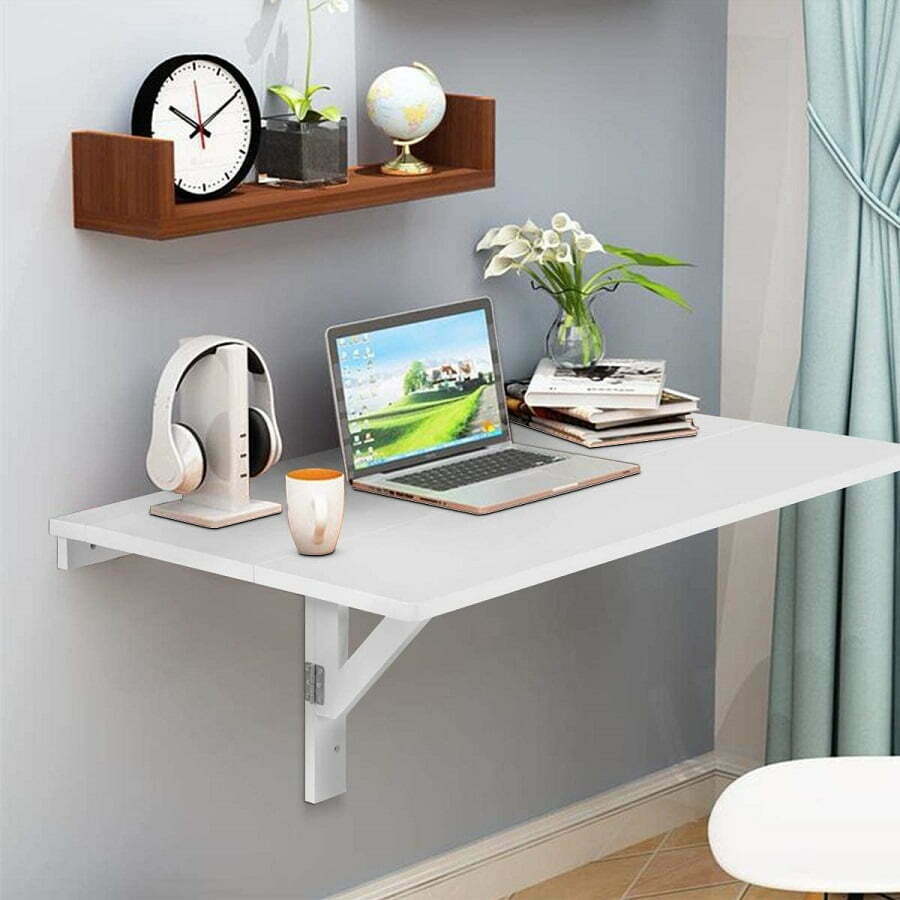 tangkula wall mounted folding table