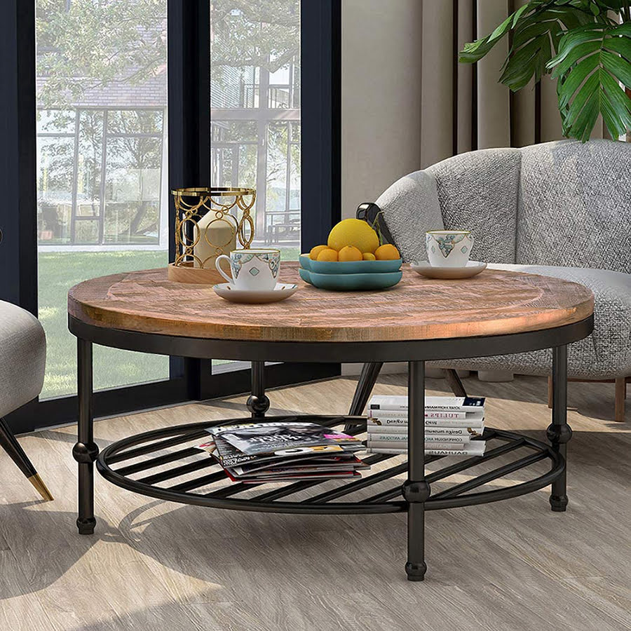 Round Coffee Table With Storage