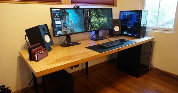 Save hundreds of dollars on a custom computer desk—by building it yourself