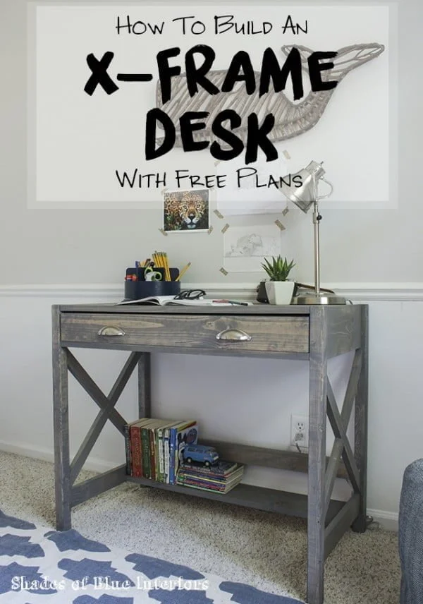 X-Frame Desk with Free Plans