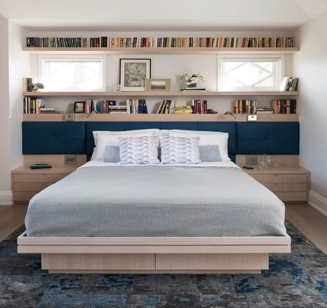 Shelves Above Bed