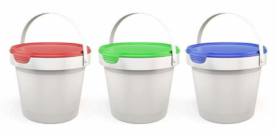 plastic buckets