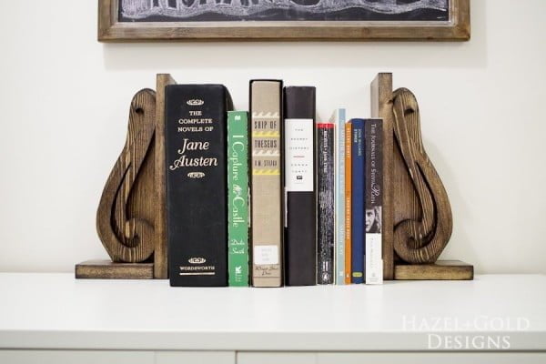 DIY Bookends Tutorial on The House of Wood