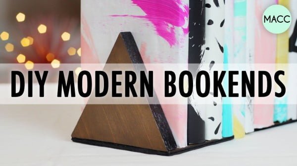 DIY Modern Bookends