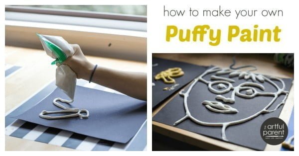 DIY Puffy Paint for Kids
