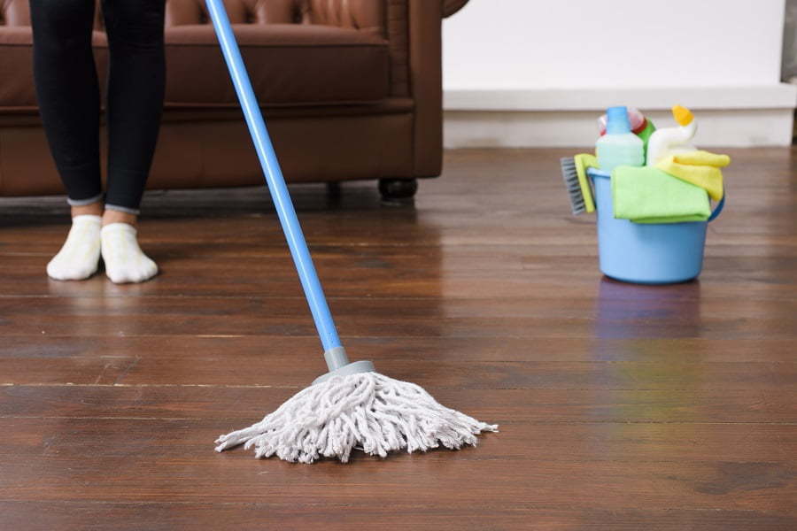 vinyl floor cleaning