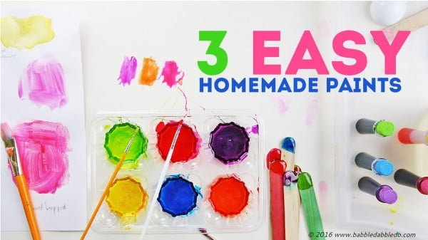 How to Make Paint: 3 Easy Homemade Paints