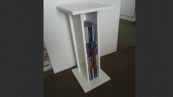 These DIY Speaker Stands Add Useful Storage to Small Spaces