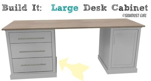 large desk cabinet