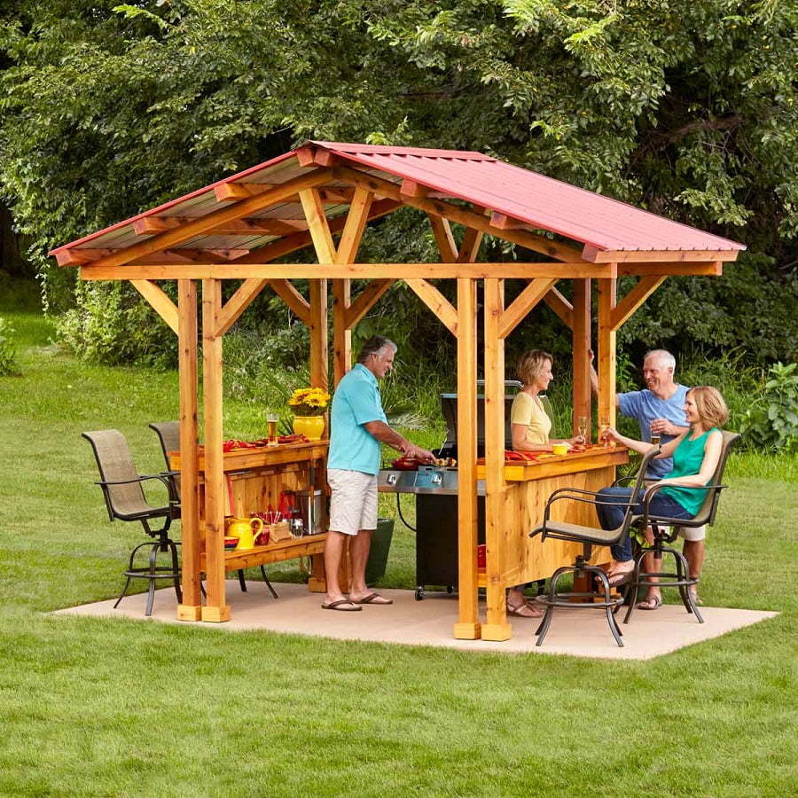 10 Juicy Backyard BBQ Area Design Ideas You'll Want to Try - Gazebo Bbq