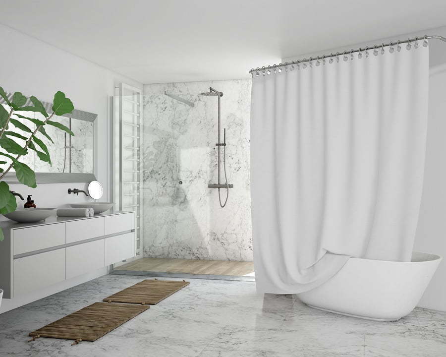 bathroom design with shower