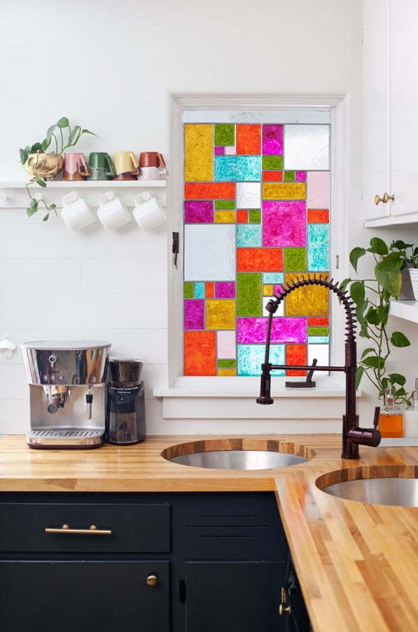 faux stained glass