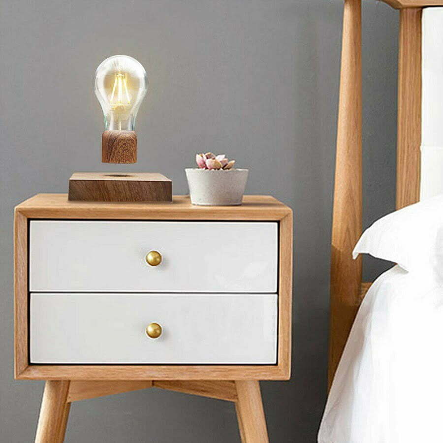 floating light bulb bedroom