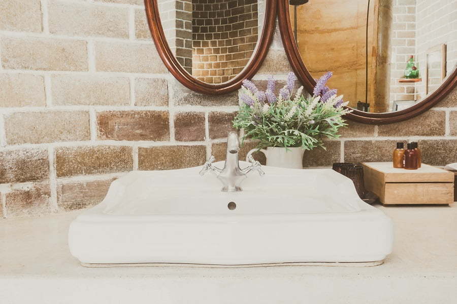 rustic bathroom sink