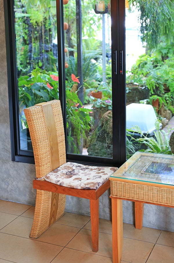 wood and glass furniture
