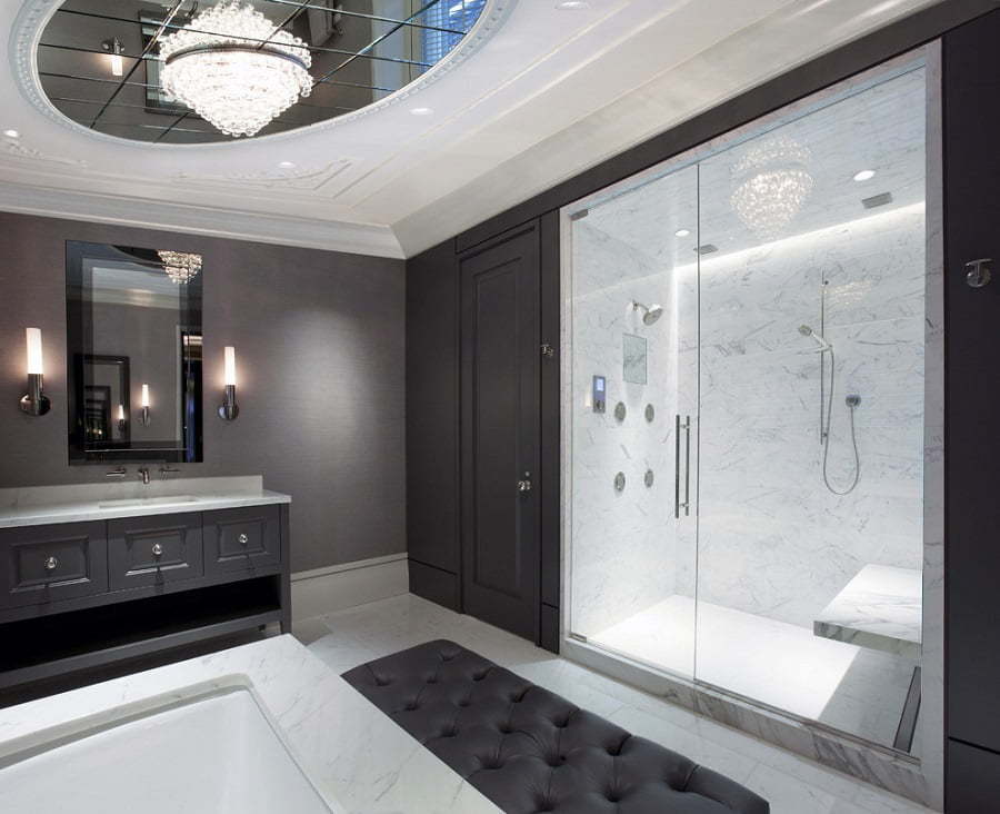 marble shower