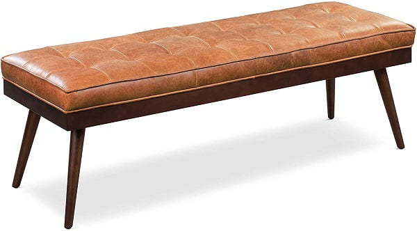 leather ottoman bench
