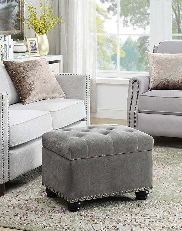 small tufted ottoman