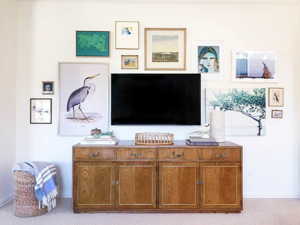 gallery wall with tv
