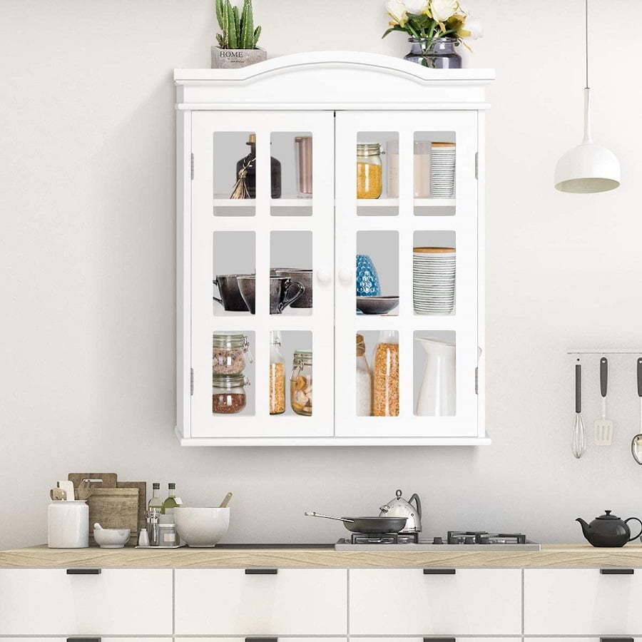 glass-door kitchen cabinet