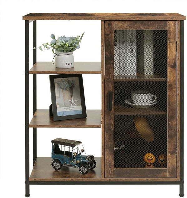 open kitchen cabinet