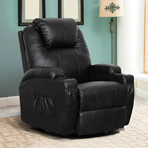 Esright Massage Recliner Chair Heated Pu Leather