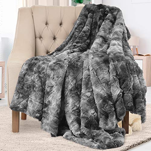Everlasting Comfort Luxury Faux Fur Throw Blanket