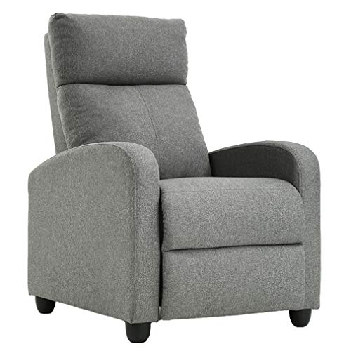 Fabric Single Sofa Recliner Chair Modern Reclining
