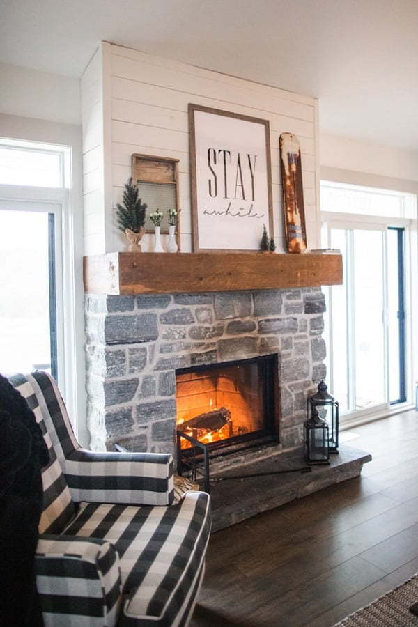 fireplace mantel decor