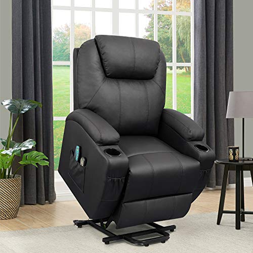 Flamaker Power Lift Recliner Chair Pu Leather