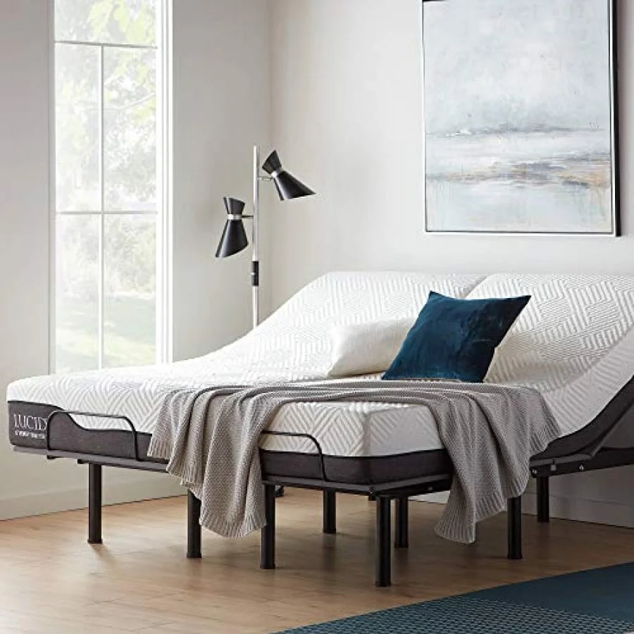 Lucid L150 Bed Base Upholstered Frame