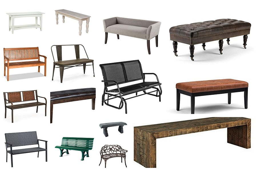 types of benches