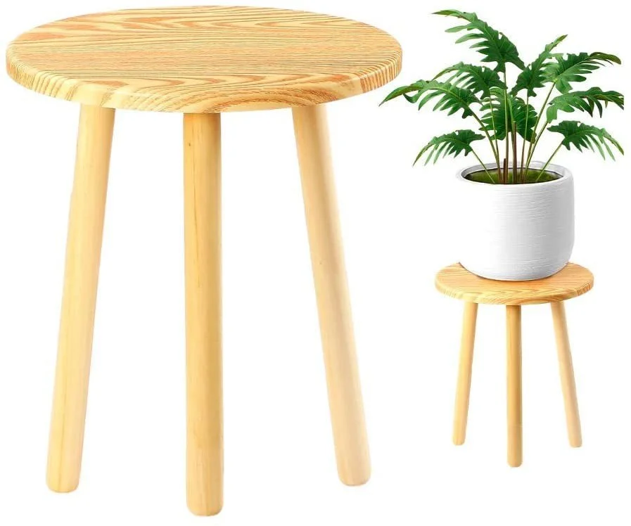 Eco Joy Mid Century Plant Stand, Small Side Table