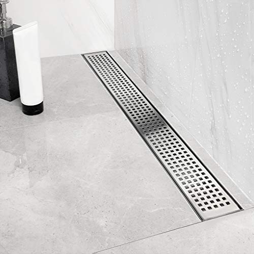 Neodrain 24-inch Linear Shower Drain With Quadrato