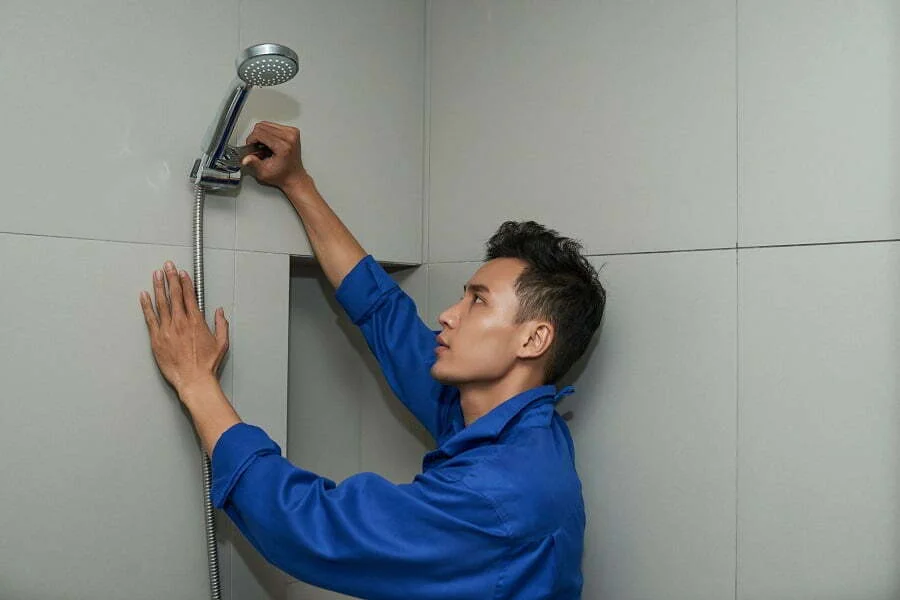 install showerhead